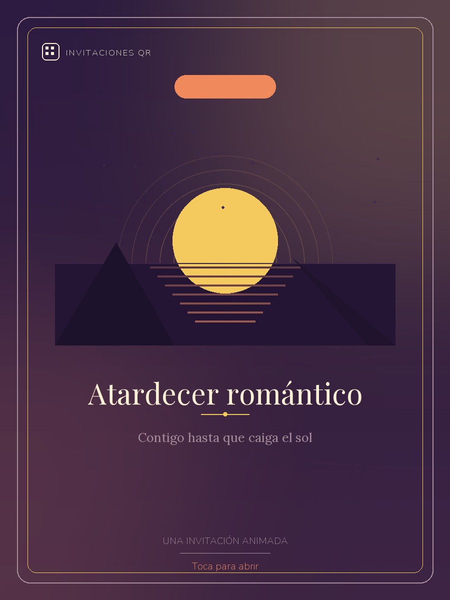 Portada de Atardecer romántico