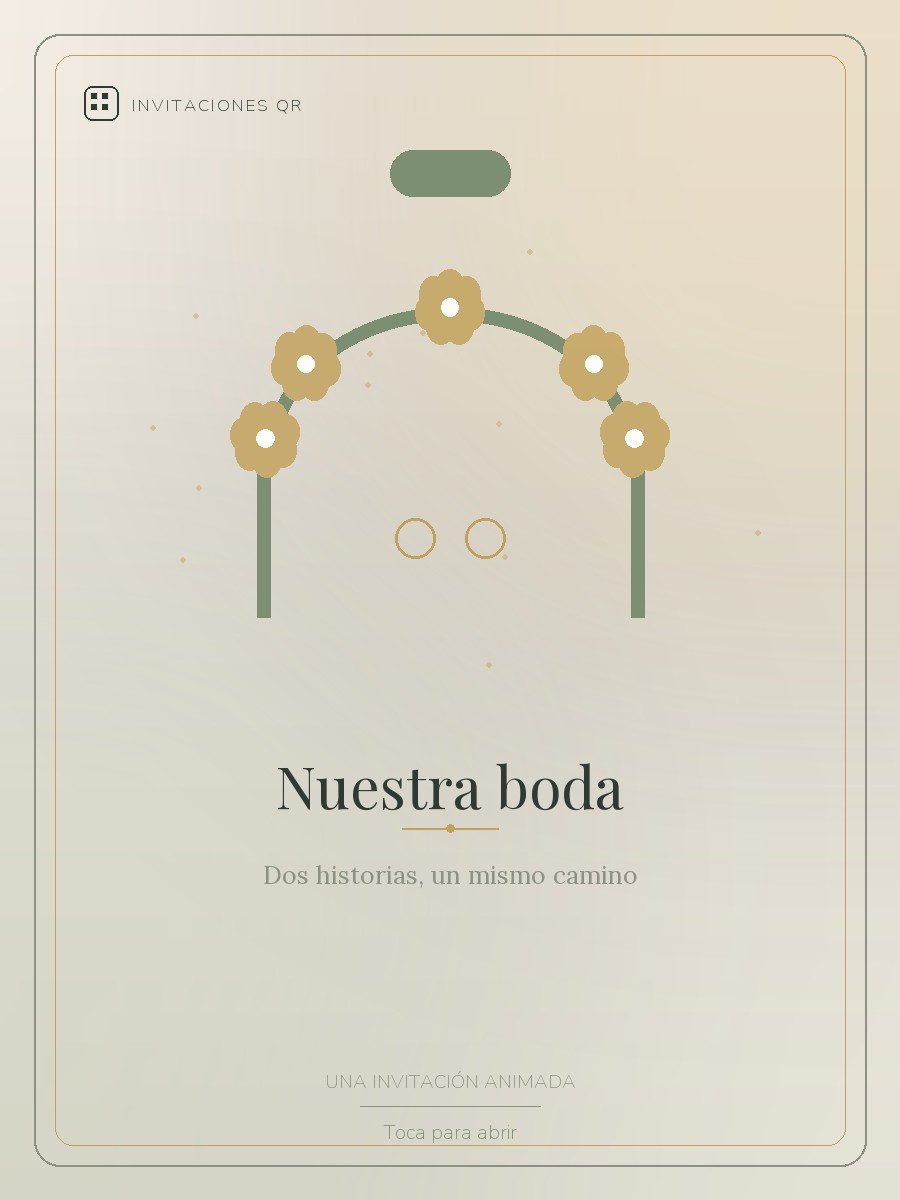 Portada de la plantilla Nuestra boda
